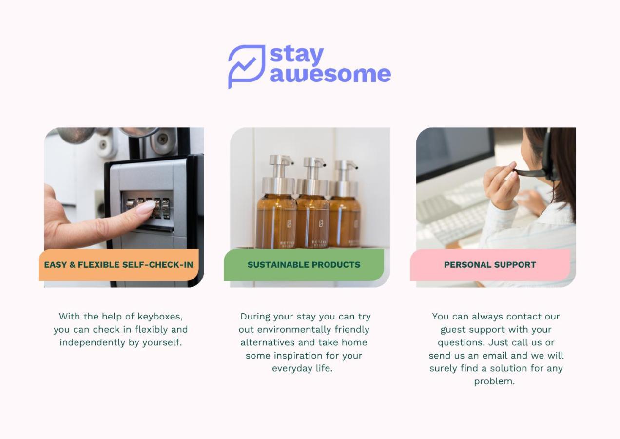 Stay Awesome - Modernes Apartment Am Botanischen Garten Kassel Ngoại thất bức ảnh